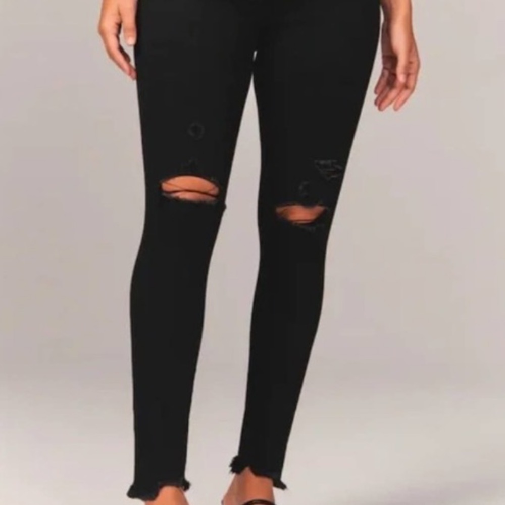 Abercrombie & Fitch High Rise Super Skinny Ankle Jean